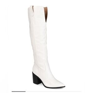 Women’s Block Heel Knee High Boots Cowgirl Western